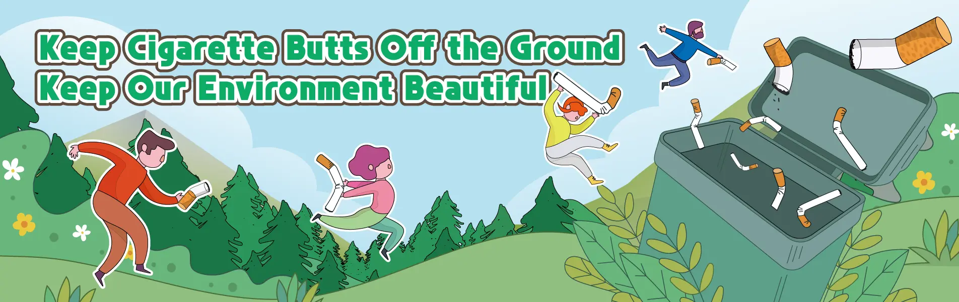 "Keep Cigarette Butts Off the Ground" — Let's Take Action Together for a Cleaner, More Beautiful Environment!