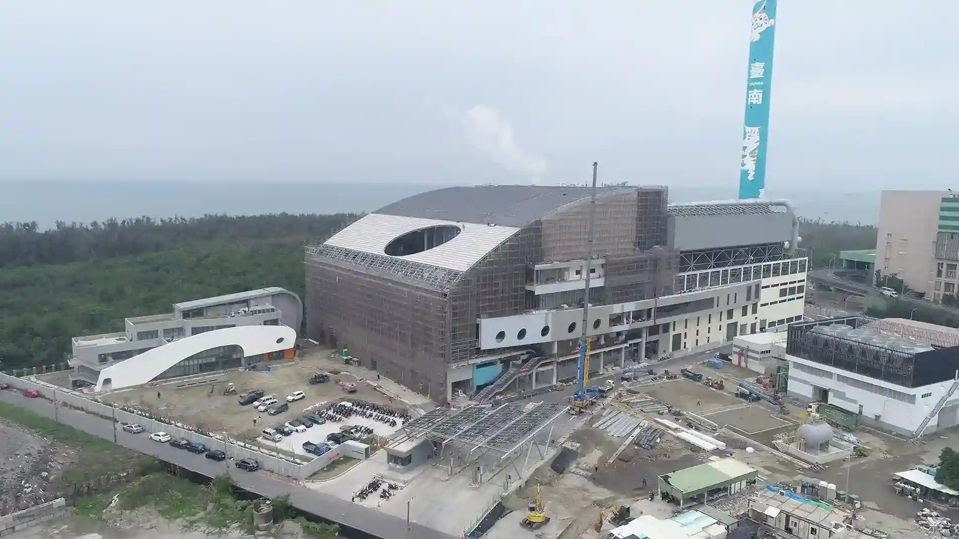 臺南市城西焚化廠更新爐空拍圖