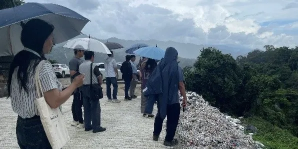 Inspection of the Emei Township Sanitary Landfill level three project in Hsinchu County