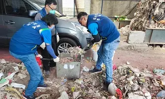 明O公司非法貯存廢棄物採樣測定單位容積重密度