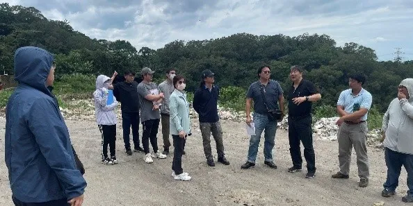Inspection of the Zhudong Township Sanitary Landfill level three project in Hsinchu County