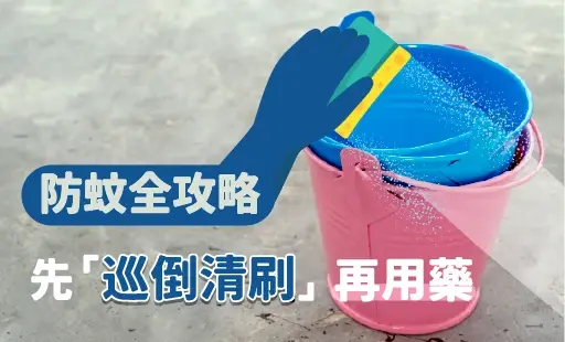 防蚊全攻略 先「巡倒清刷」再用藥
