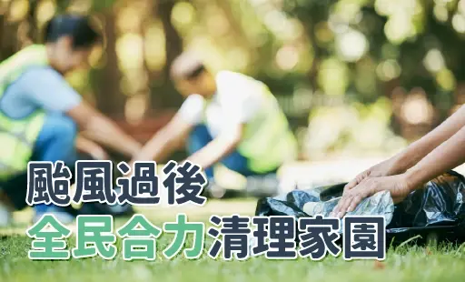 颱風過後 全民合力清理家園