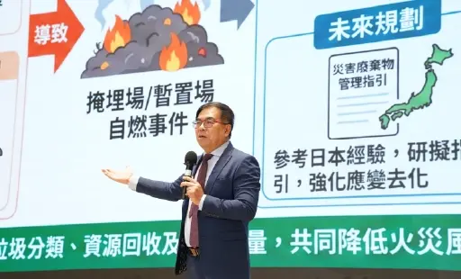 環境部與消防署強化廢棄物堆置場防災韌性