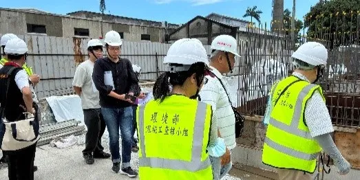 Inspection of the new public restroom construction project at the Hualien County Tobacco Factory Park2