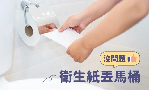 衛生紙丟馬桶